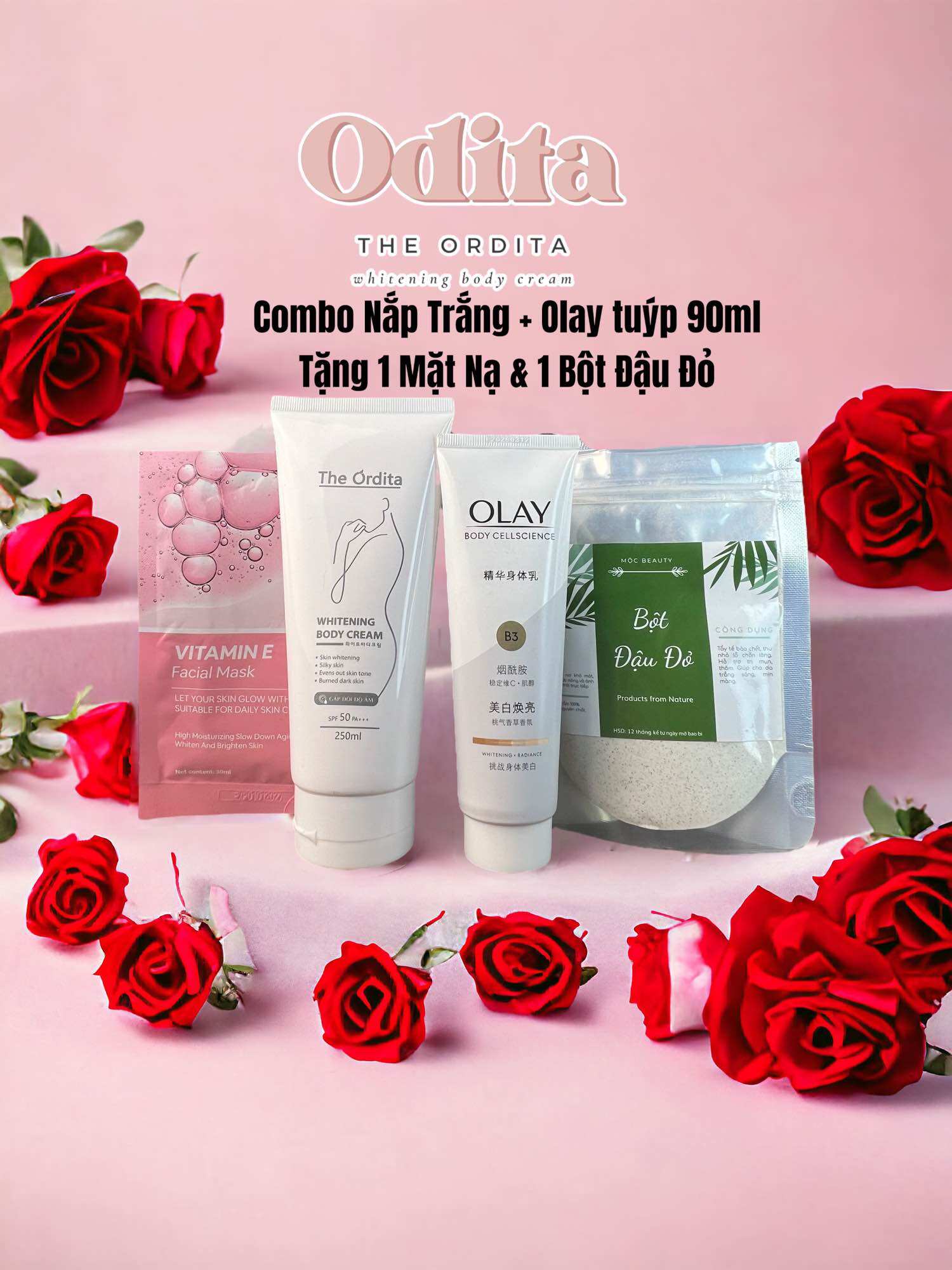 Combo kem ordita + kem Olay bản trắng nhất [ giá sốc ]