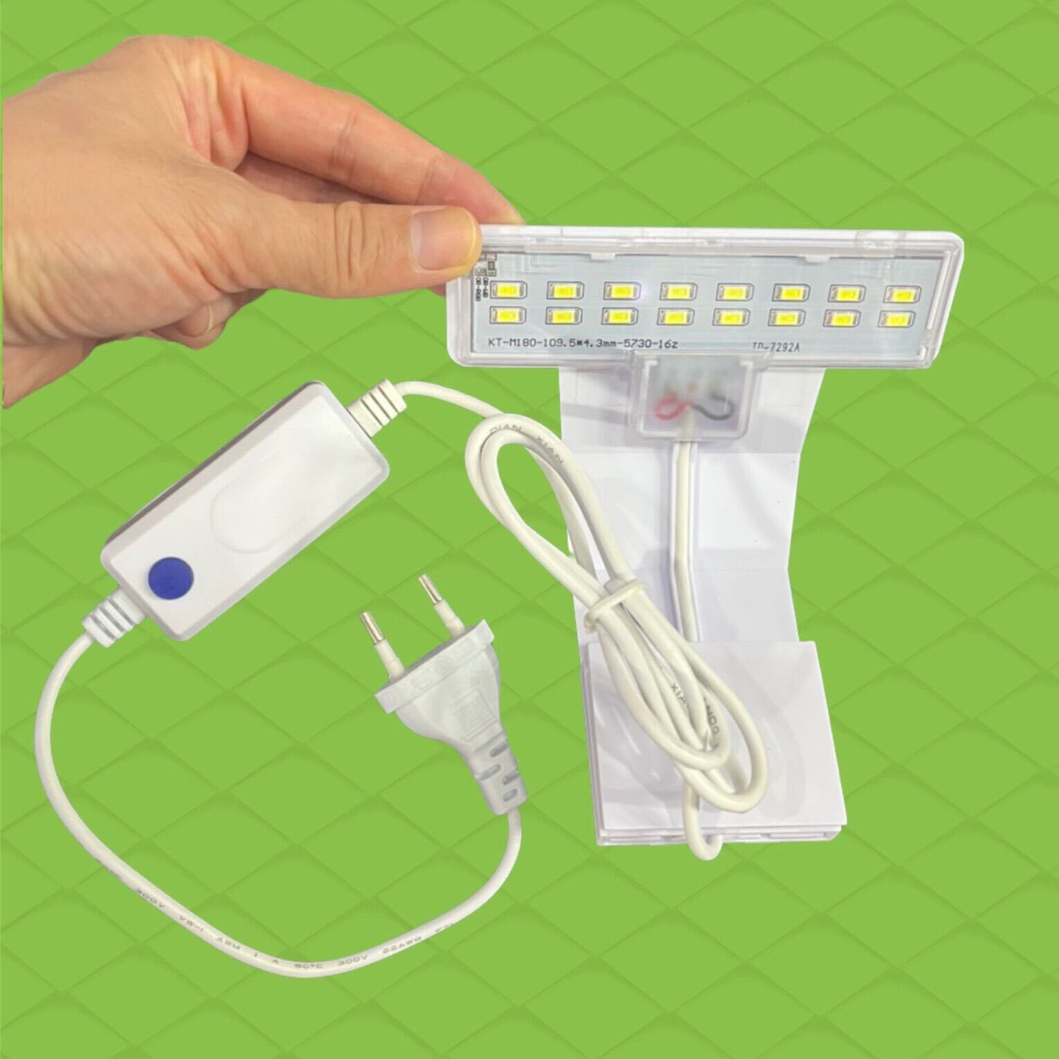 Đèn led kẹp thành hồ cá thuỷ sinh m-180
