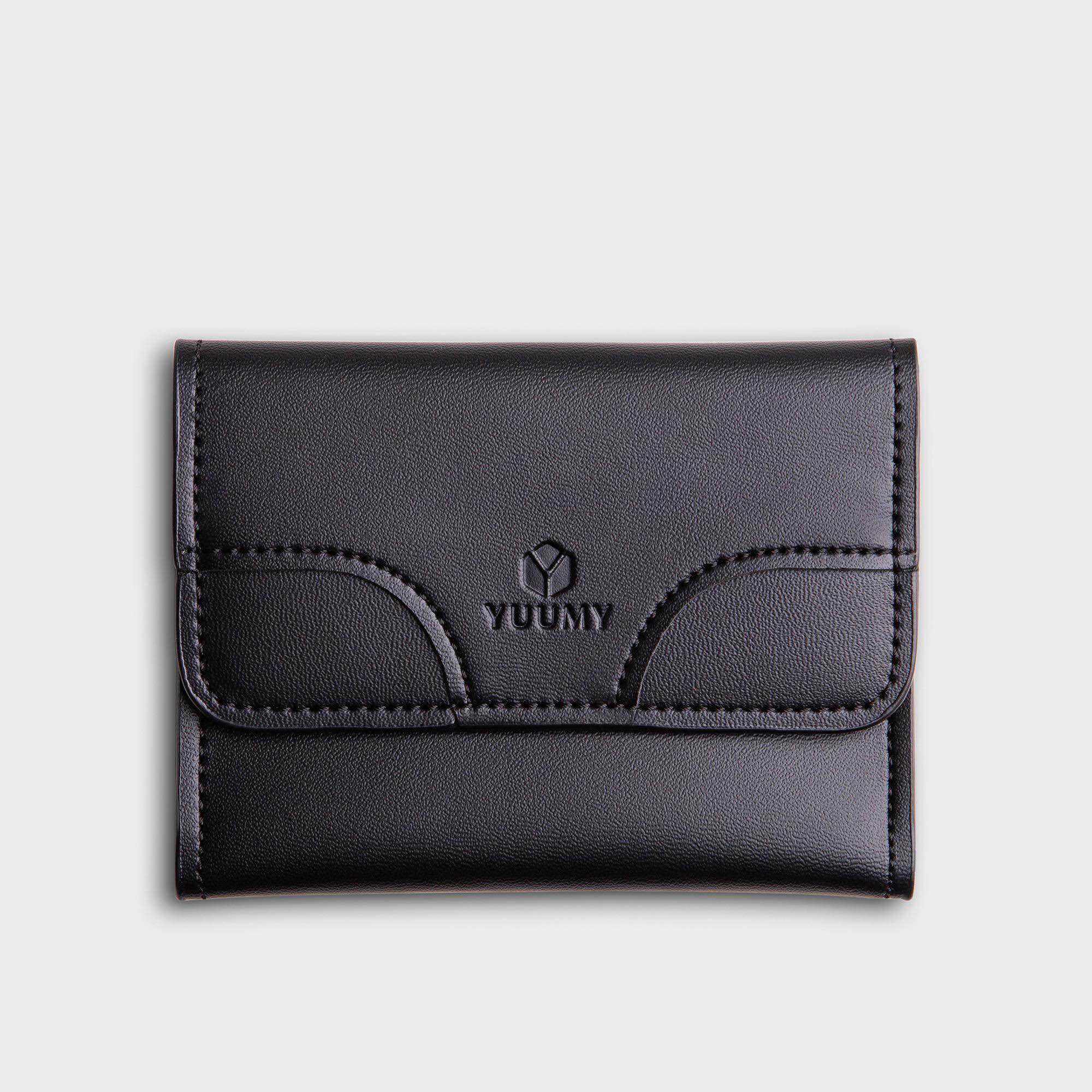 Ví mini đựng thẻ Yuumy YV40 [ gồm 4 ngăn - chất da mềm mại - không bong tróc - không thấm nước ]