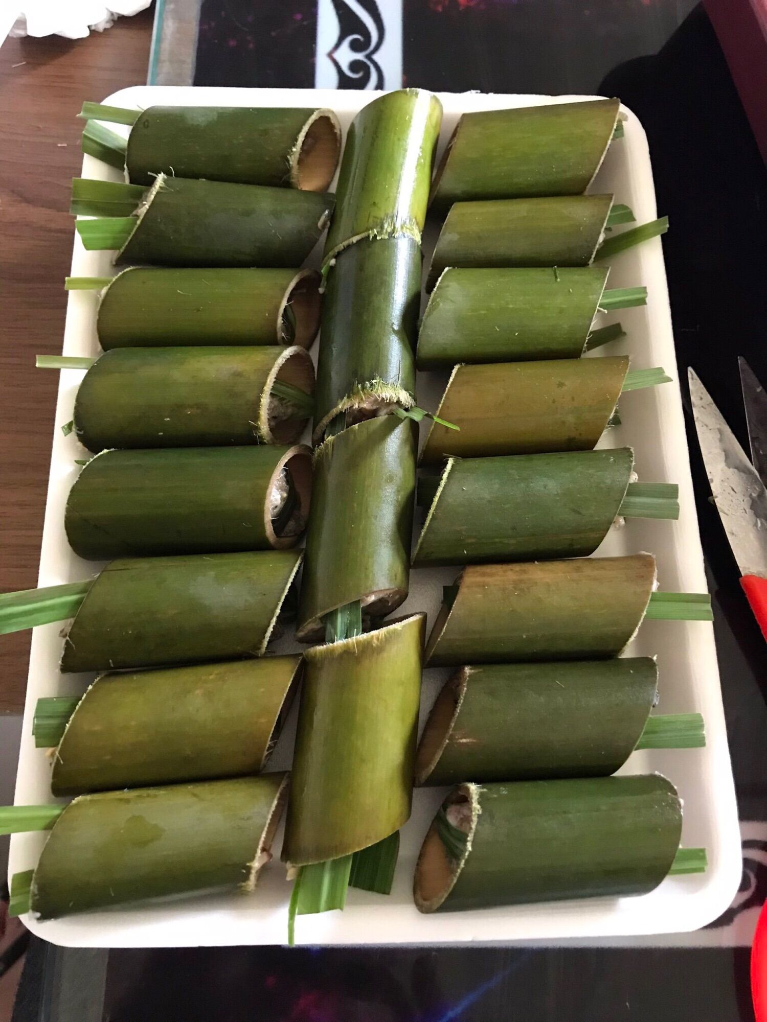 200 ống nứa làm chả ốc