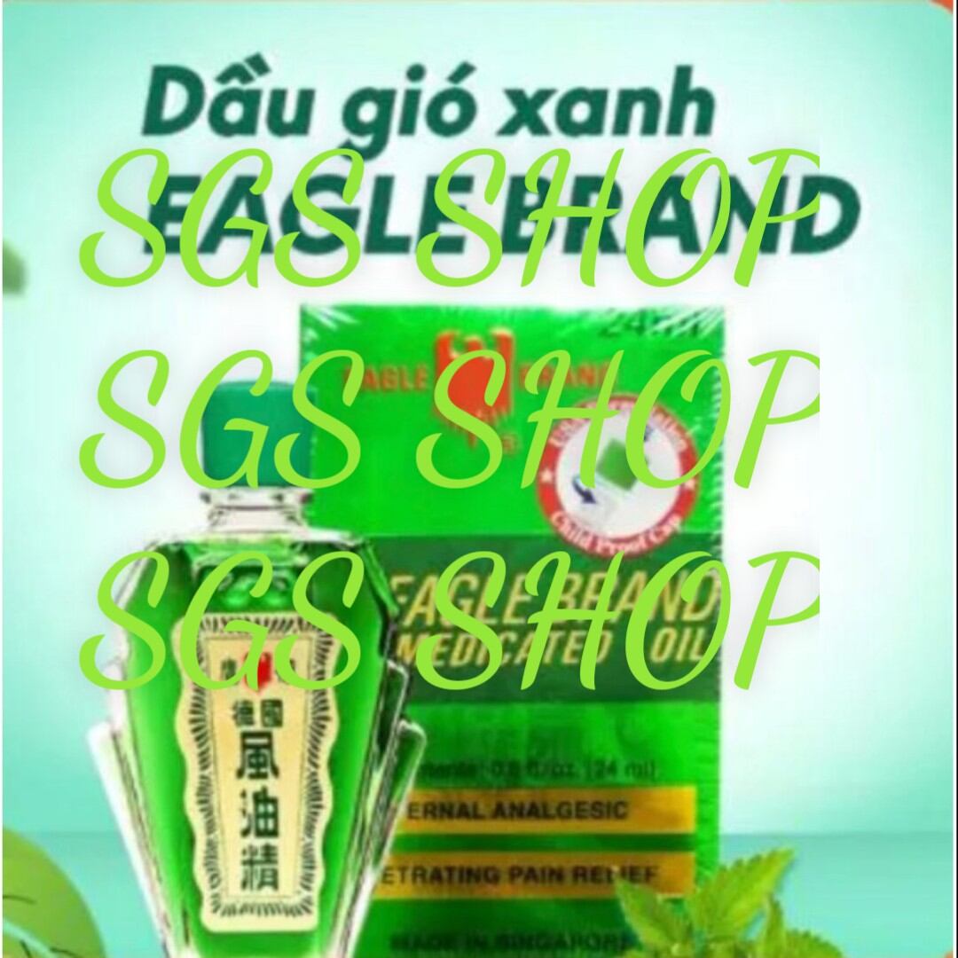 Combo 3 chai dầu xanh singapore hai năp 24ml chính hãng