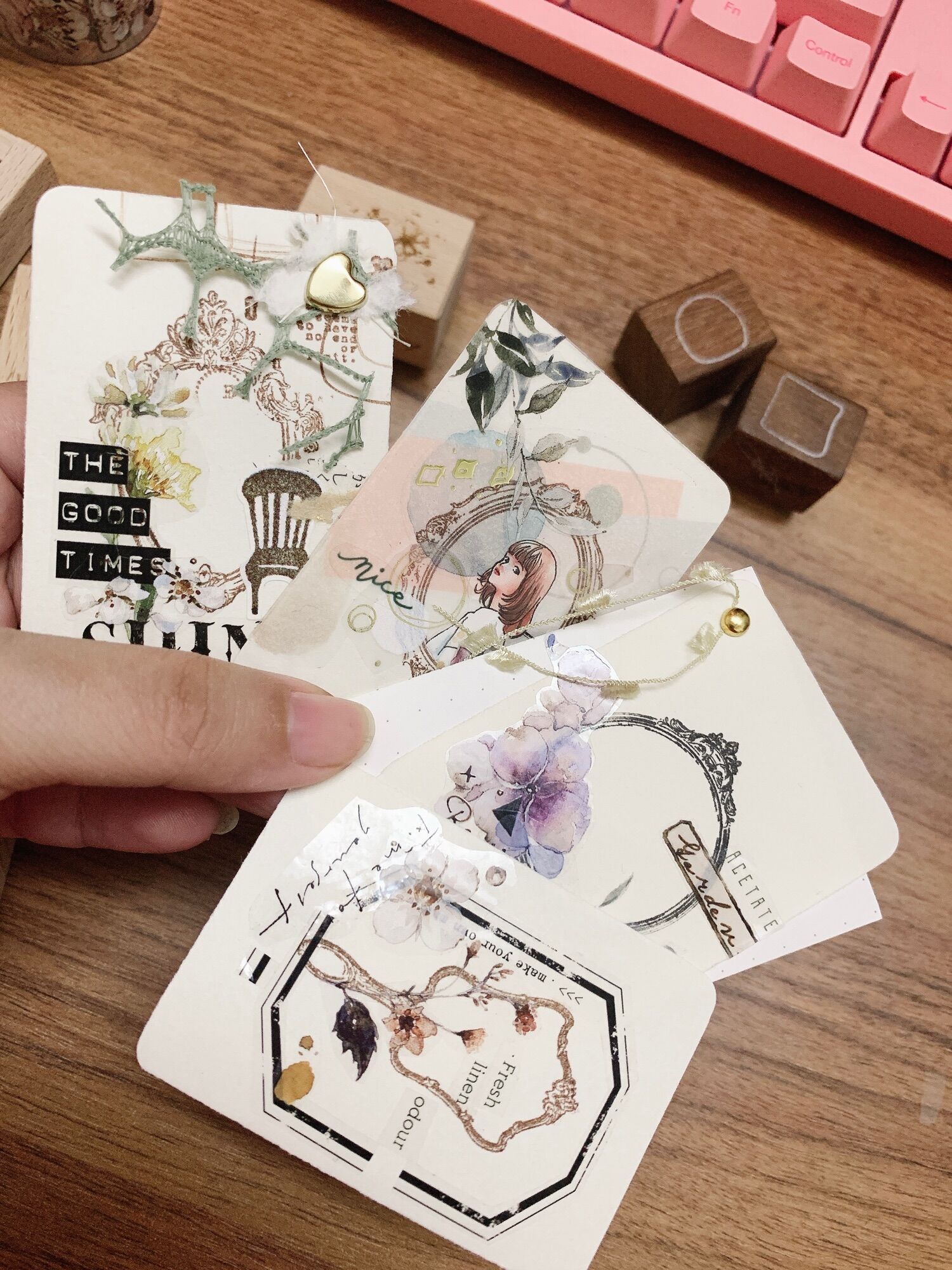 Thiệp ghi lời chúc vintage