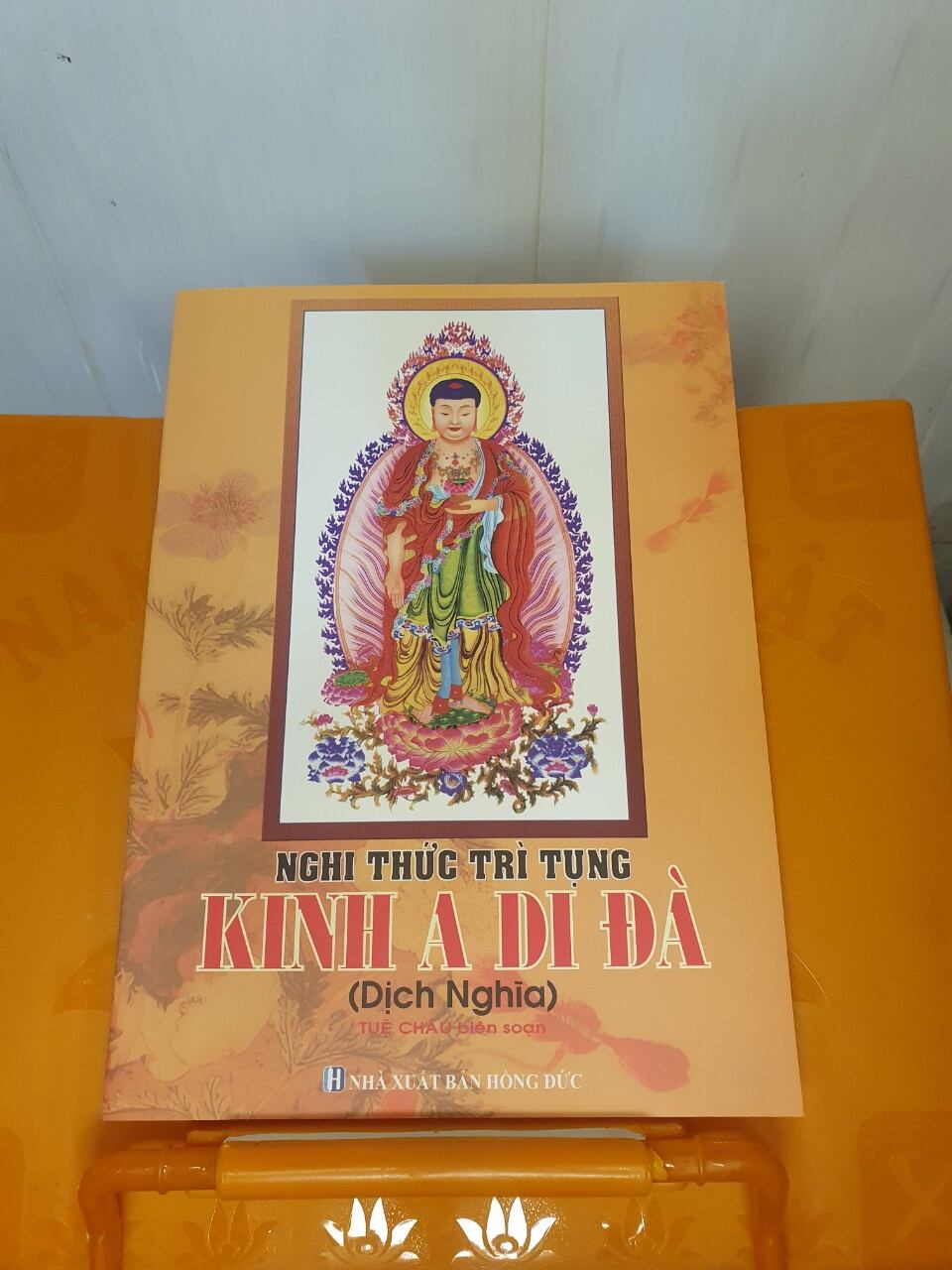 Kinh a di dà khổ lớn in màu