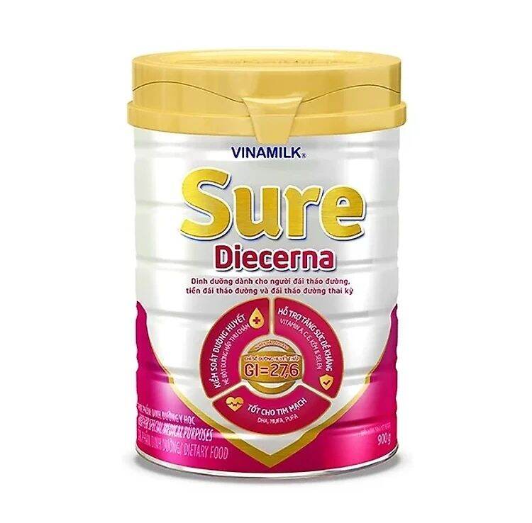 Sữa  bột Vinamilk Sure Diecerna 900 gr cho người tiểu đường,