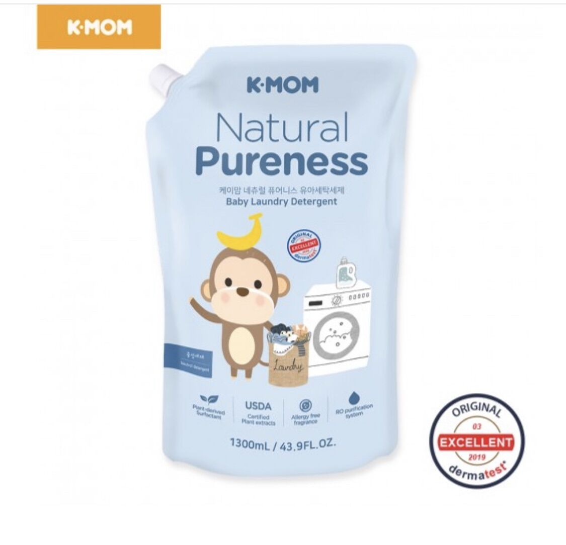Nước giặt/ xả 1.3l thảo mộc cho bé Kmom