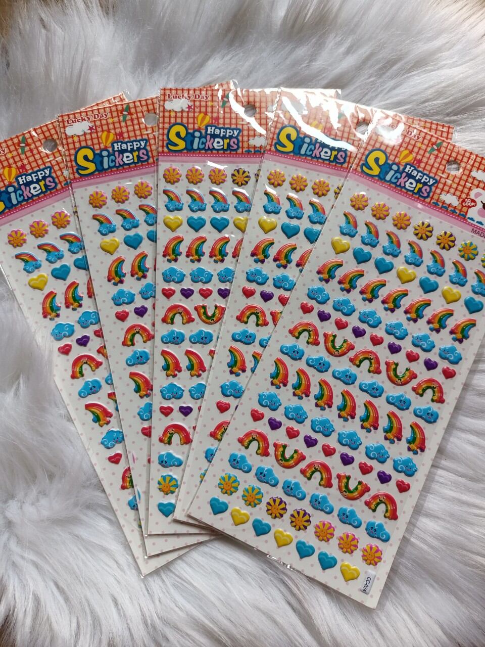 Combo 10 tờ Sticker nổi đủ mẫu (10 mẫu ngẫu nhiên)