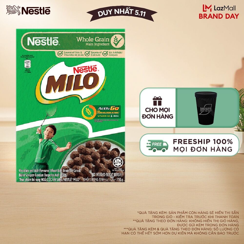 [FREESHIP TOÀN QUỐC] Ngũ cốc ăn sáng MILO (Hộp 150g)