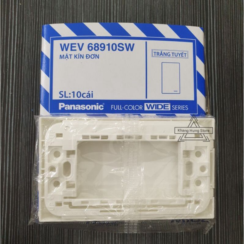 [ PANA ] Mặt trơn, che kín , mặt bít Panasonic Wide WEV68910SW (1 Mặt)
