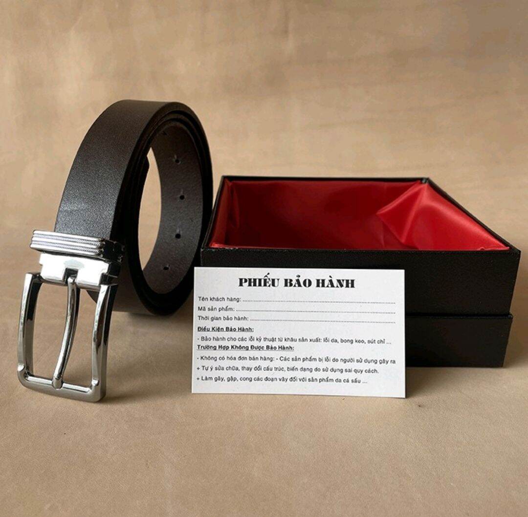 Thắt Lưng Nam Nữ Bản nhỏ 2.9cm,Dây nịt học sinh cao cấp da bò Nguyên Tấm khóa kim Bảo Hành 12 Tháng Tặng Kèm Hộp đựng