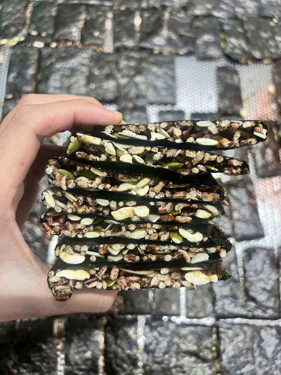 500g RONG BIỂN KẸP HẠT MIX HẠT NGŨ CỐC, cung cấp dung dưỡng, bữa ăn phụ healthy