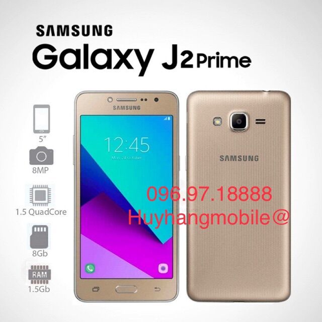Điện Thoại Galaxy J2 Prime ( 1.5GB/8GB ) Like new 90%.