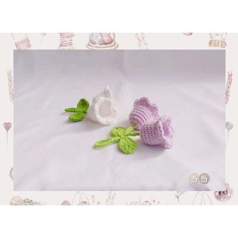 Móc treo khoá quả Cherry/ hoa chuông bằng len [Nấm Handmade]