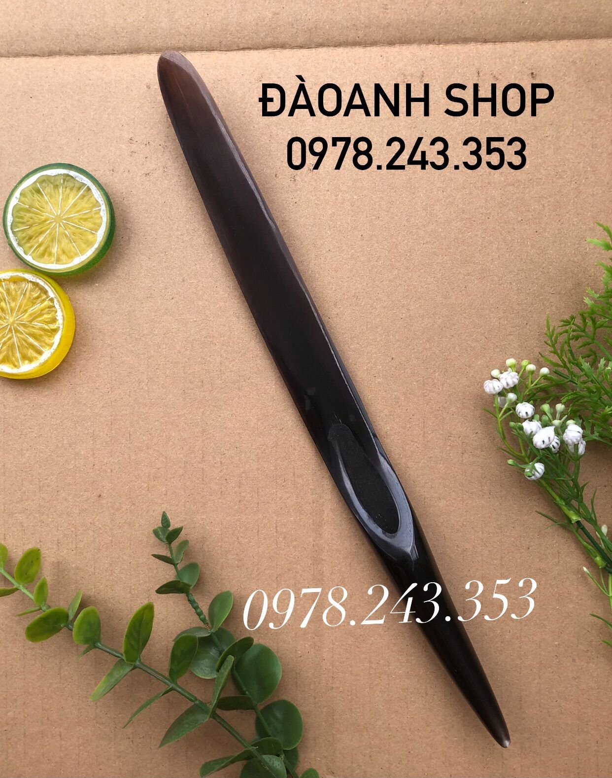 Dao lấy cơm dừa cỡ to bằng sừng trâu 30cm - 33cm dễ dàng lấy cơm dừa nguyên trái