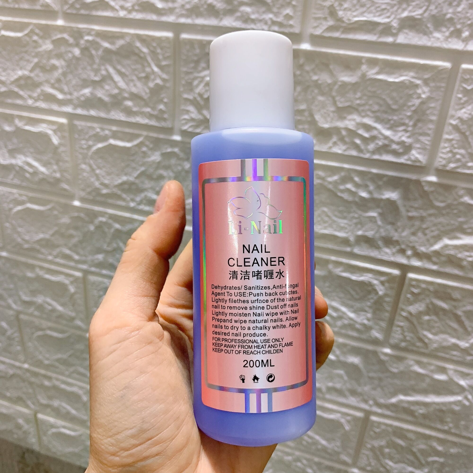 Nước lau gel linail tím chai 200ml
