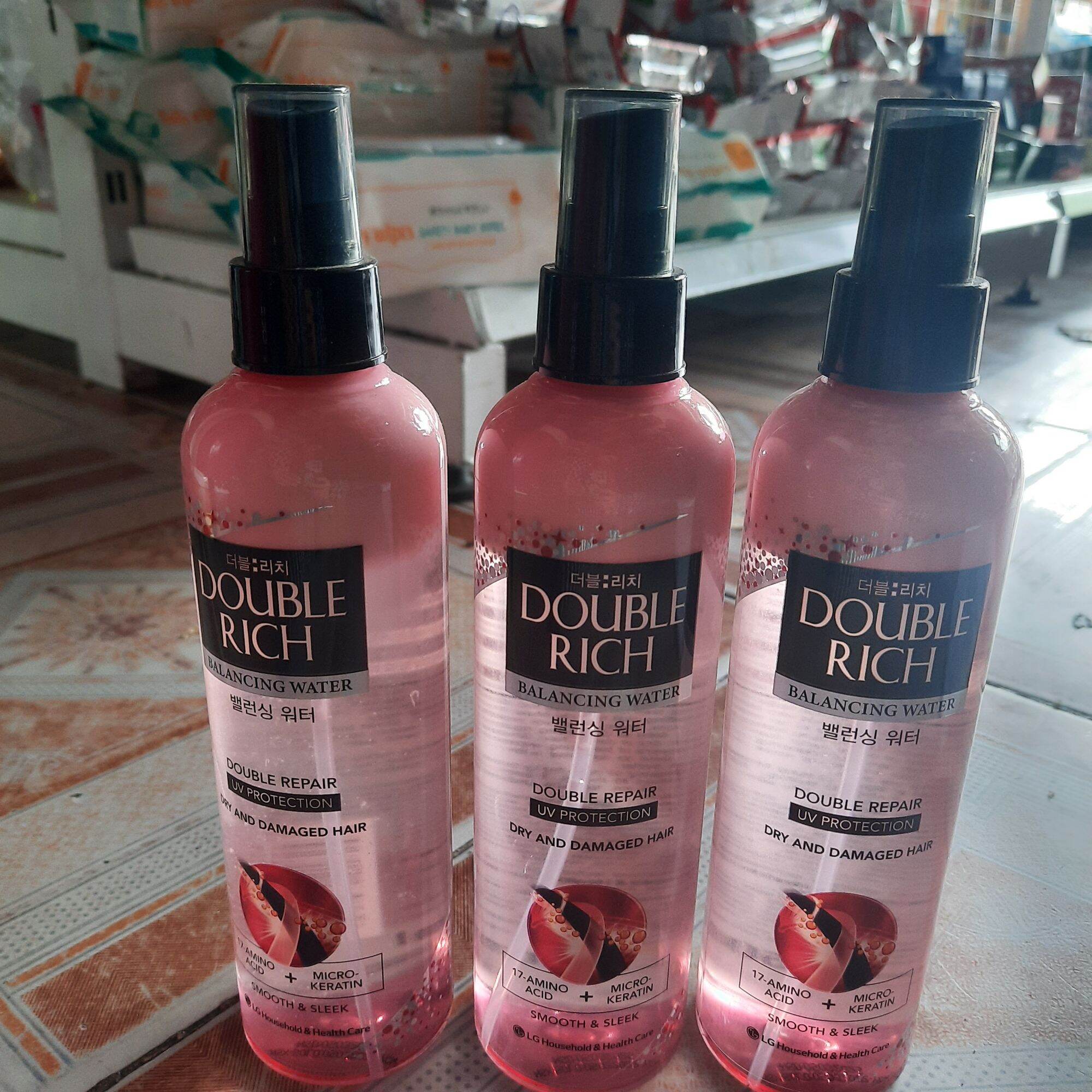 Nước dưỡng tóc doublerich dành cho tóc khô xơ 250ml.