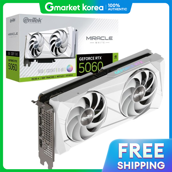 Emtek | (Hit Information) Hit Emtek Geforce Rtx 5060 Miracle White D7 8Gb /Genuine Product /Secure Packaging Giá 12,142,500 Đồng*Miễn phí vận chuyển