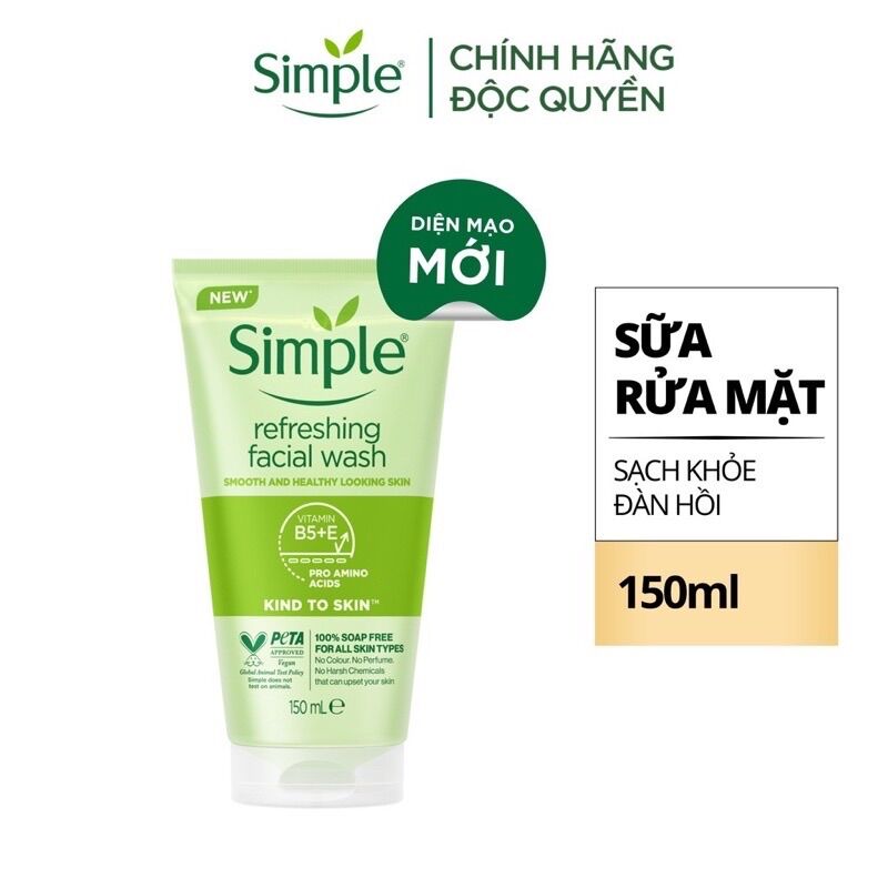 SỮA RỬA MẶT SIMPLE 150ml