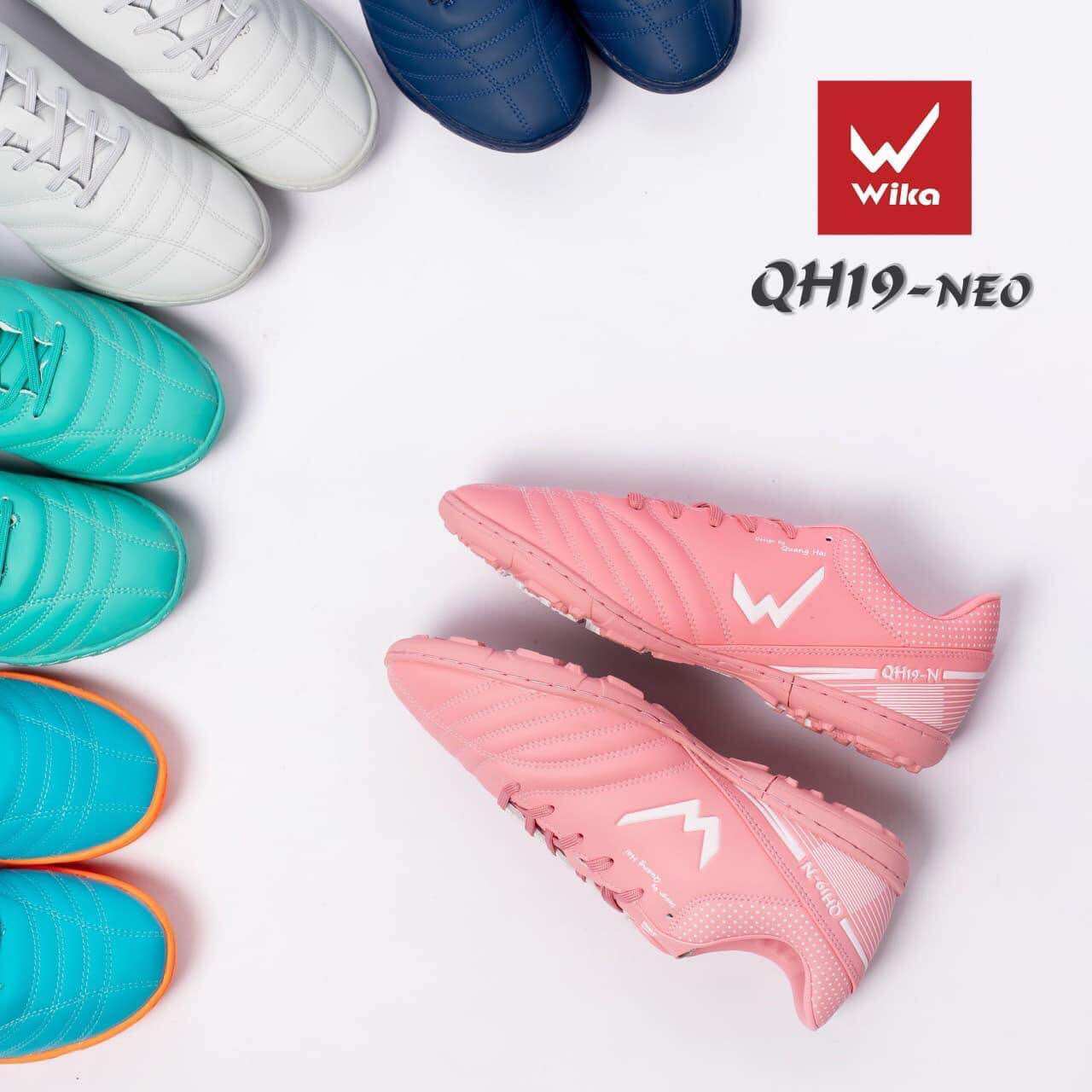 Giày đá bóng wika qh19 neo quang hải chính hãng , giày bóng đá sân cỏ nhân tạo đã được khâu toàn bộ đế , tặng kèm tất
