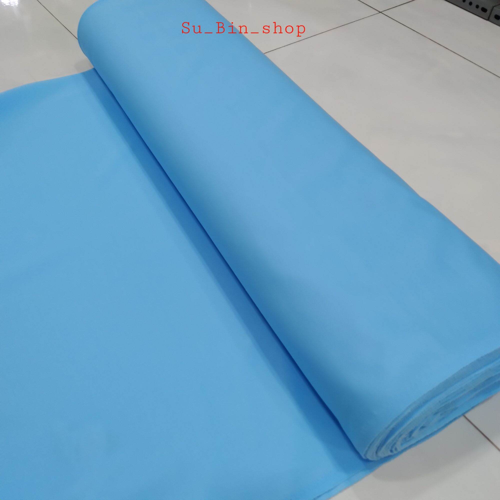Vải may màn che / rèm cửa màu xanh biển loại dày