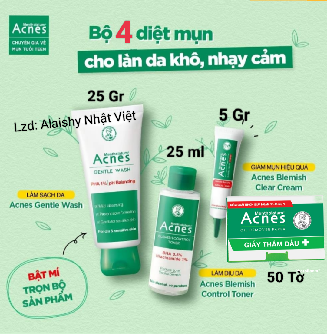 Bộ 4 sản phẩm acnes ngăn ngừa mụn và sáng thâm mờ sẹo - ảnh sản phẩm 1