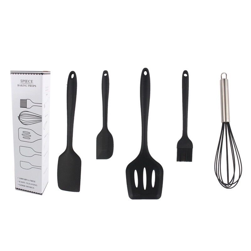 Bộ 5 phới chổi silicon màu đen