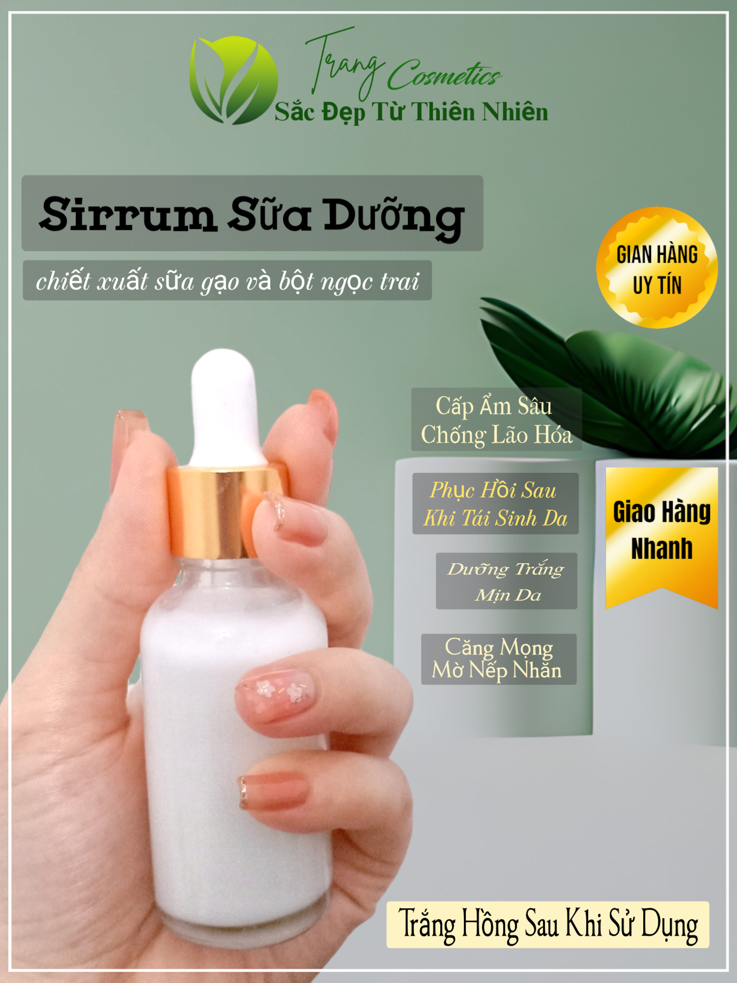 Combo 2 serum sữa dưỡng trắng mịn sáng da 20ml