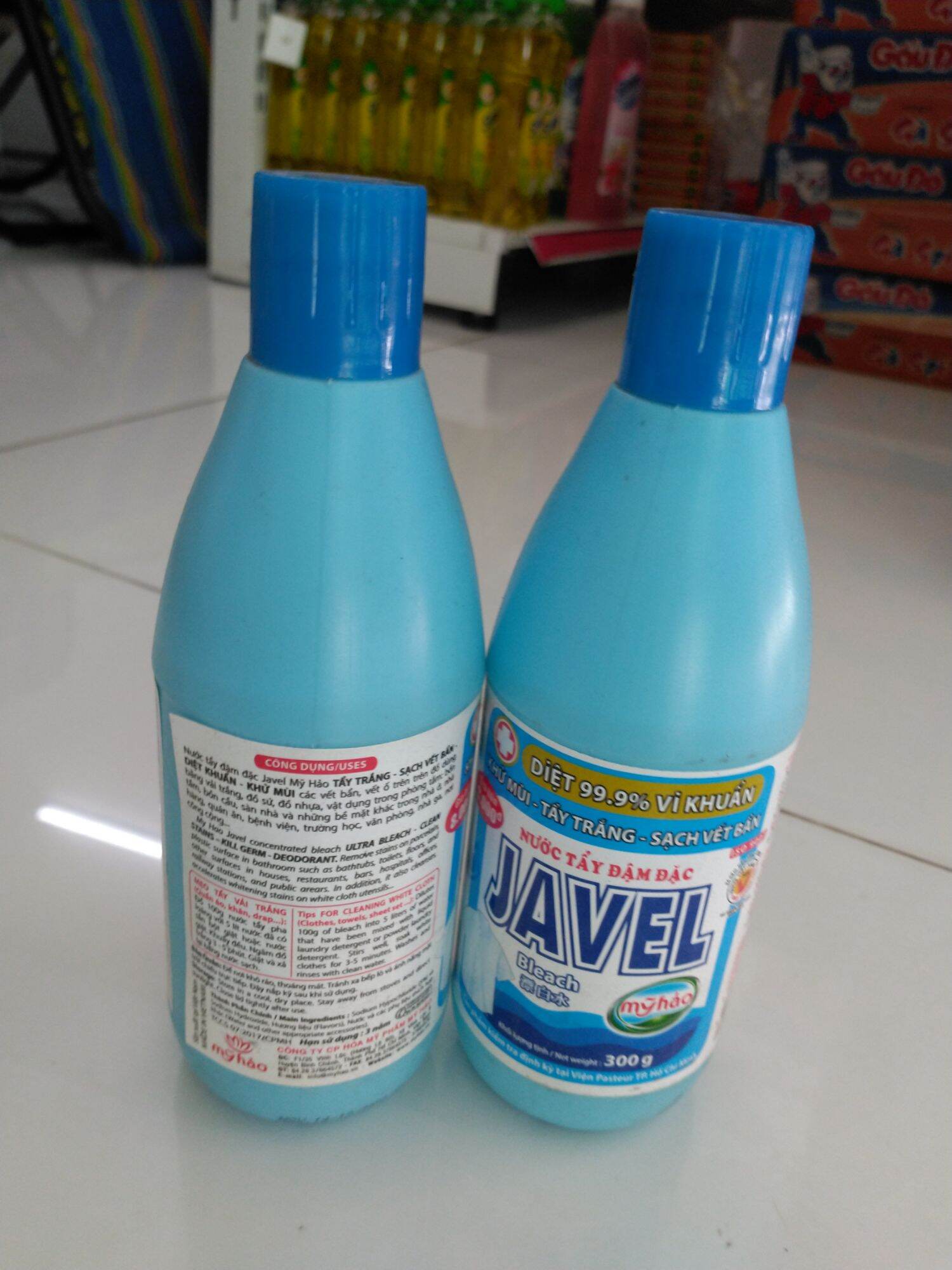 Combo 2 chai nước tẩy đậm đặc javel 300g