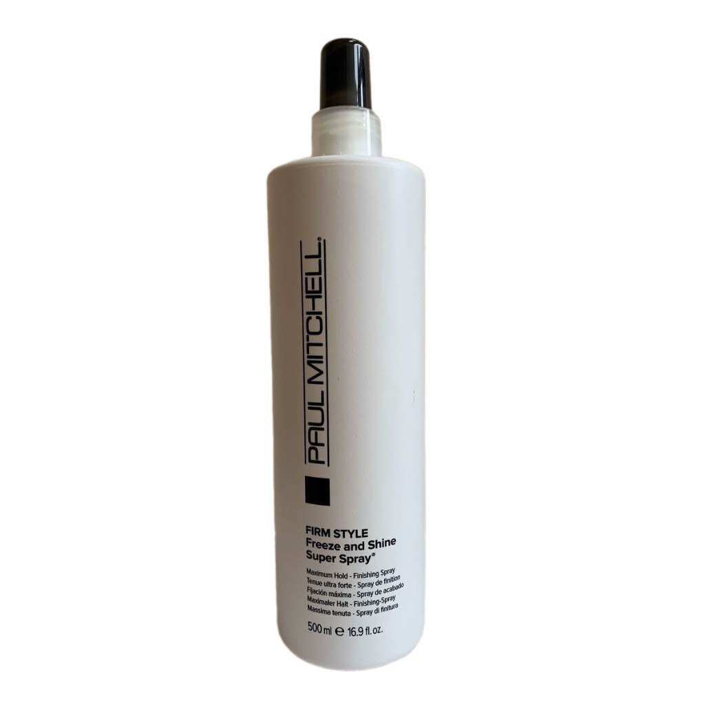 Keo xịt và tạo kiểu dưỡng tóc sáng bóng freeze and shine super spray paul mitchell 500ml