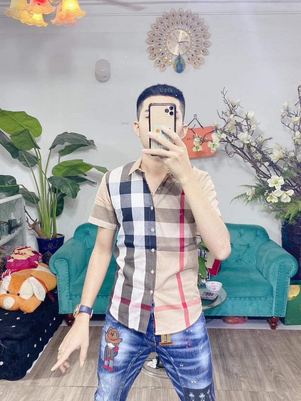 Áo Sơ Mi Cộc Kẻ BBR Hàng Super