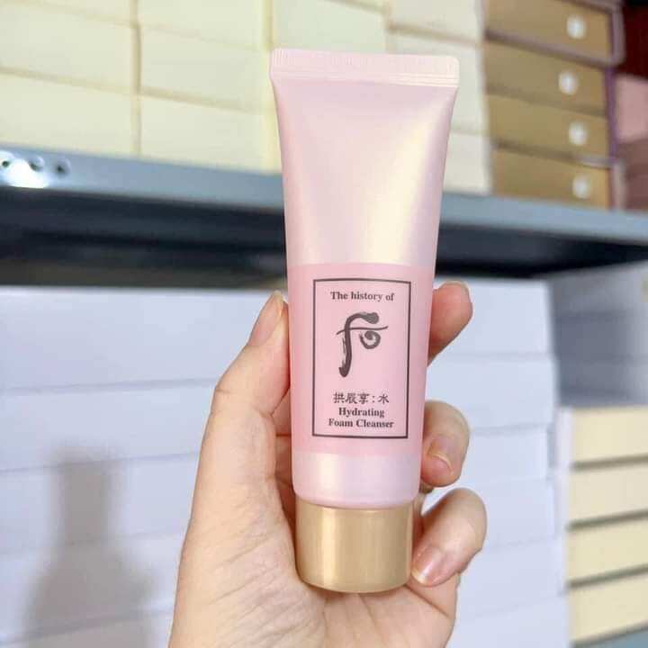 [HCM]Sữa Rửa Mặt Whoo Hồng Cấp Nước Kiềm DầuLàm Sáng Da Whoo Hydrating Foam Cleanser 40ml