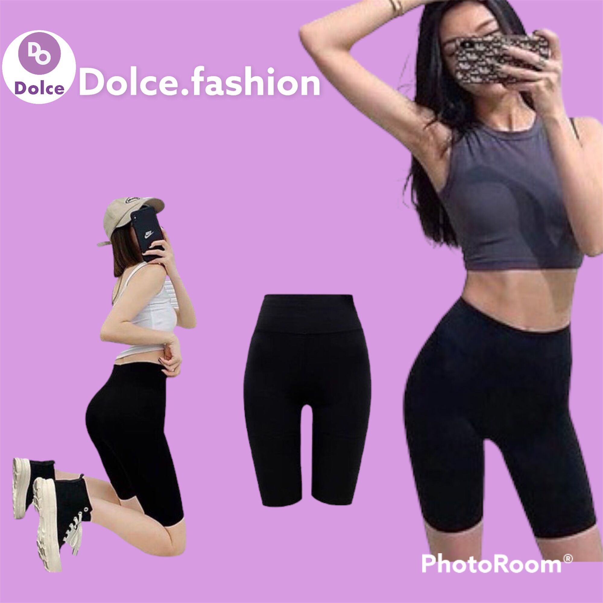 Quần legging lửng nữ, legging ngố nâng mông - Dolce
