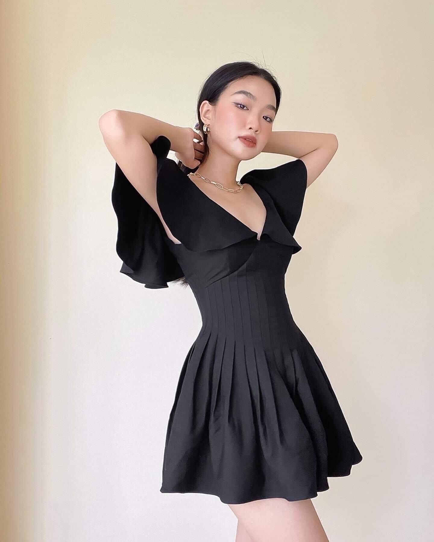 Jump corset trễ vai xếp ly eo ( có bigsize)