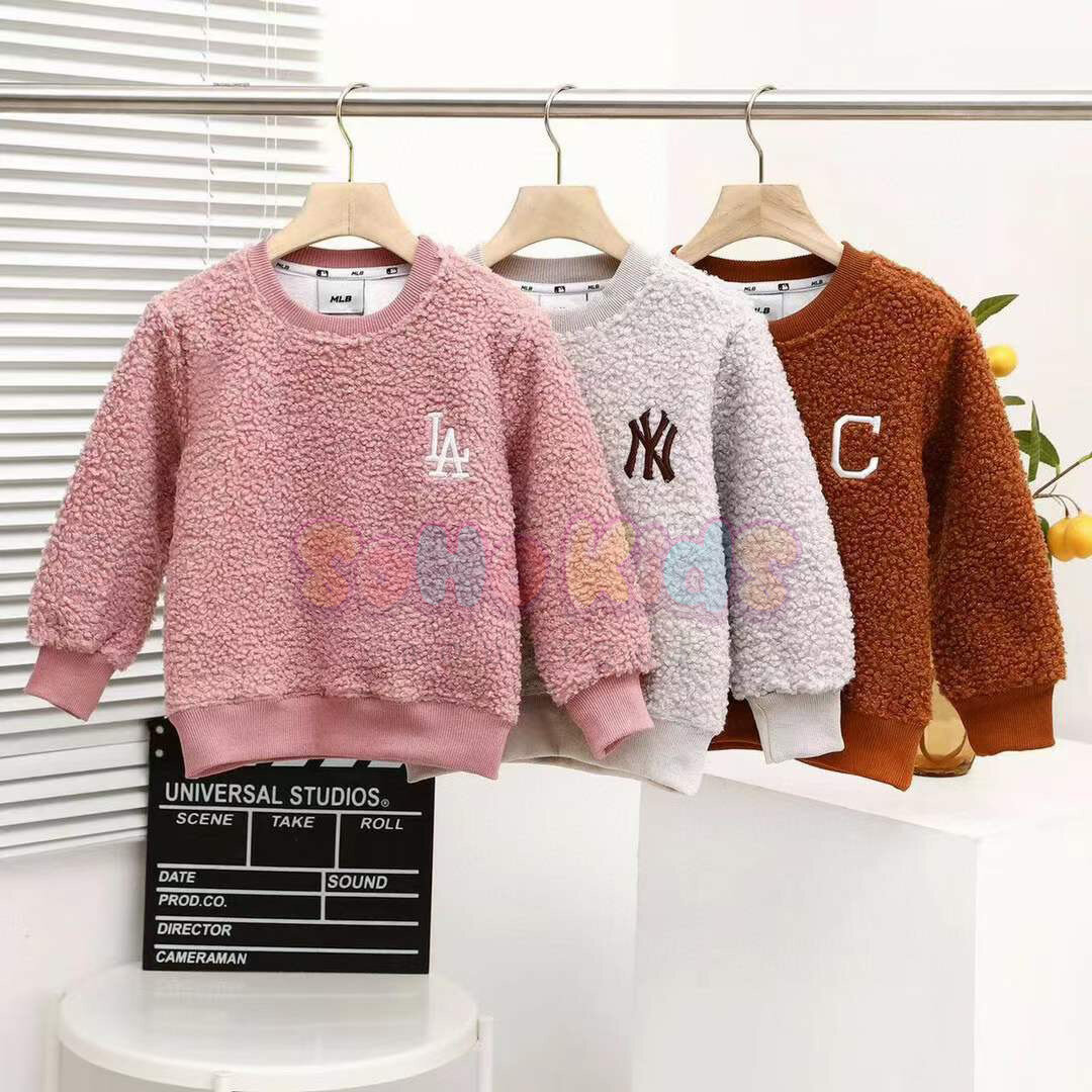 Áo lông cừu M L B hàng chính hãng phong cách Hàn Quốc