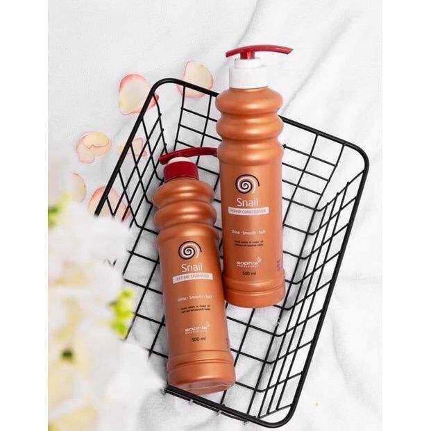 Dầu gội xả phục hồi tóc Snail Sophia