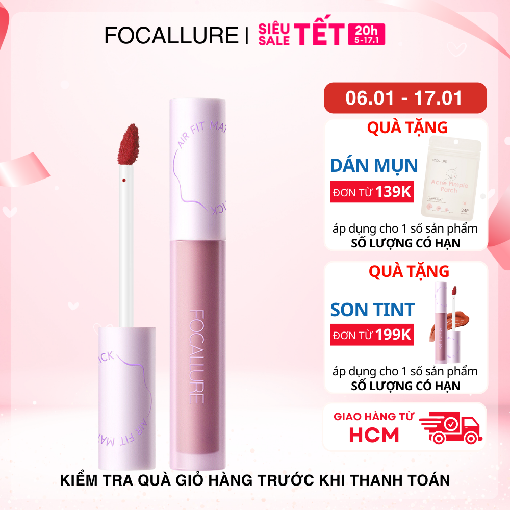 FOCALLURE Son Tint Lì Chống Thấm Nước Lâu Trôi 2.2g