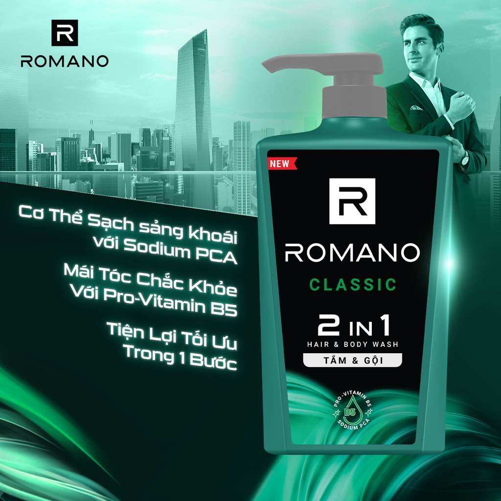 Tắm gội romano 650g