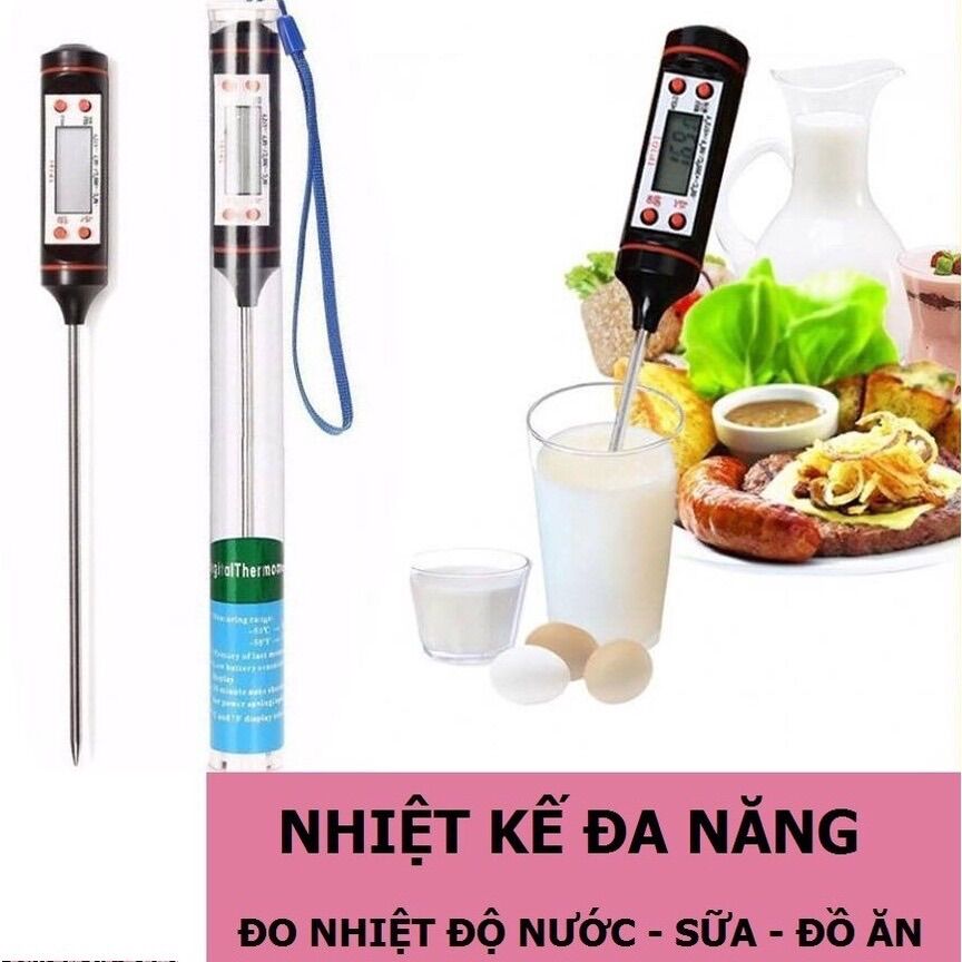 Nhiệt kế đo nhiệt độ nước tắm , Đo Nước pha sữa an toàn cho bé và thực phẩm