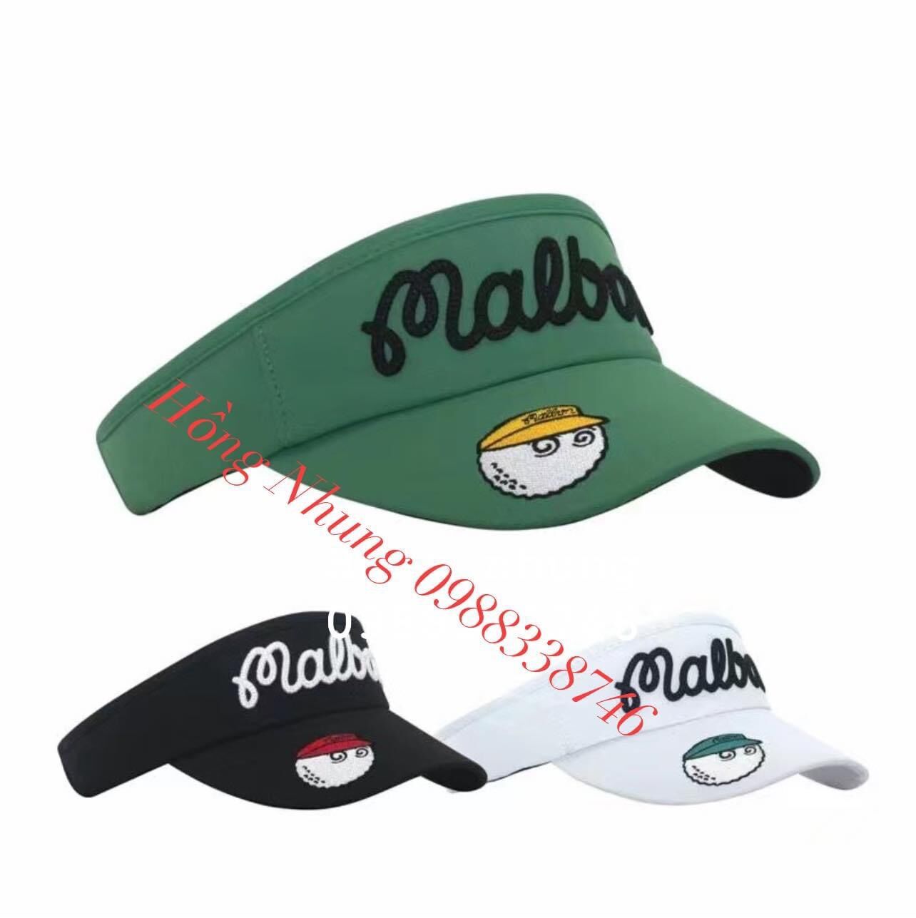 Mũ golf malbon new 2022 shop golf hồng nhung