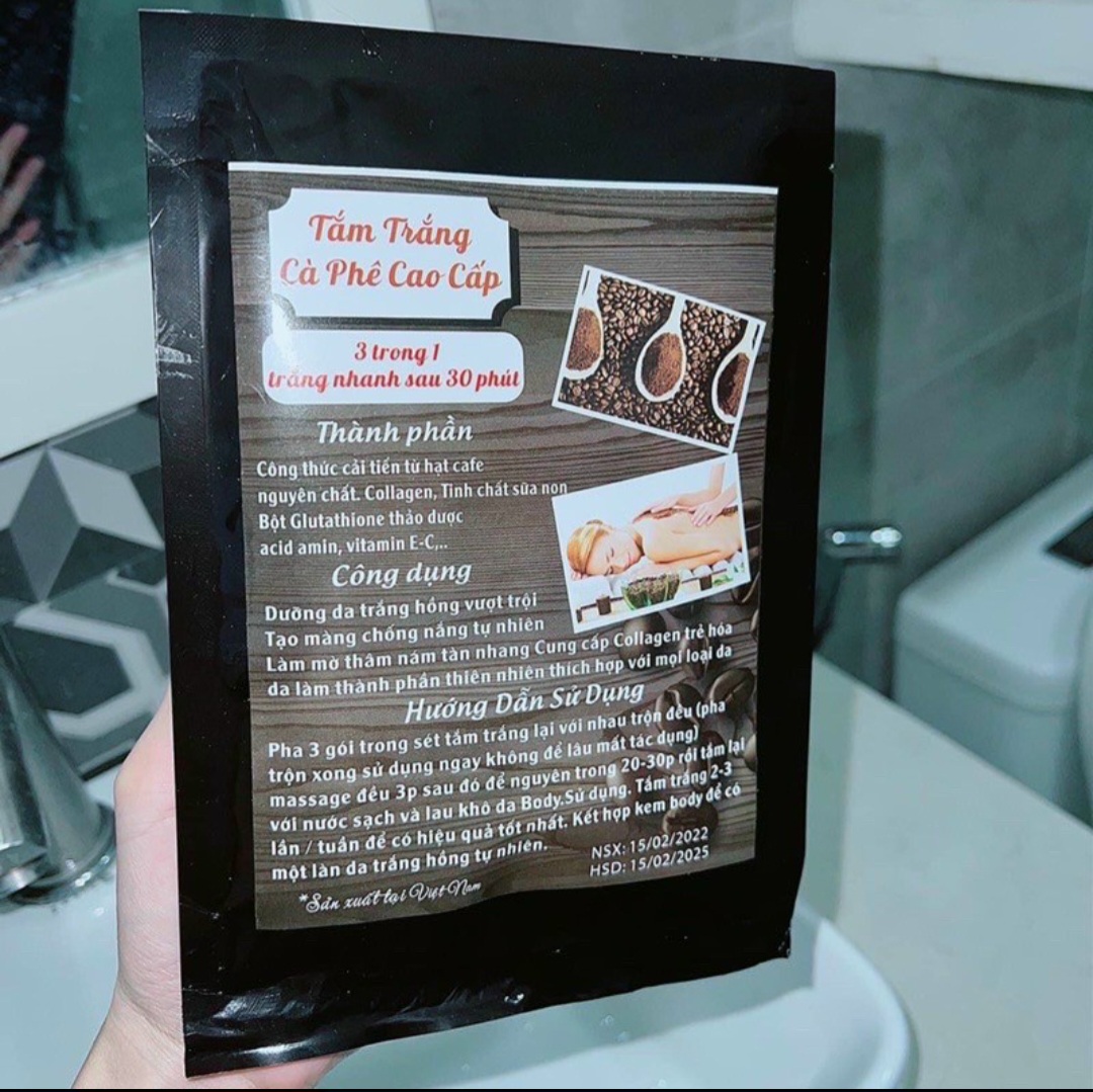 Tắm Trắng Cà Phê _ Tắm Trắng Cafe Cao Cấp