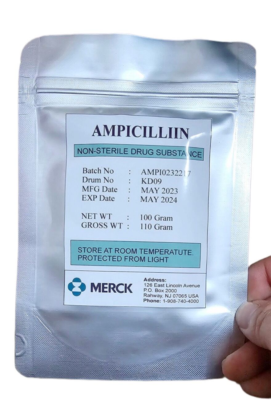 Ampicilin 100g/gói dùng cho tôm,cá,heo,gà,vịt
