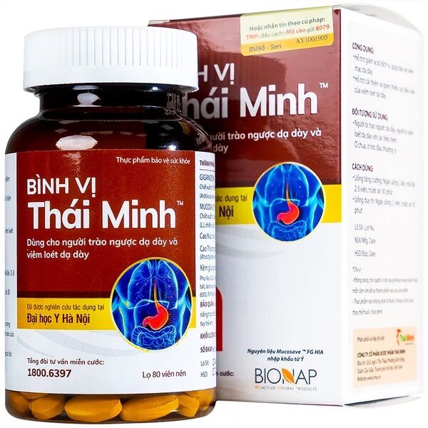 Bình Vị Thái Minh - dùng cho người trào ngược dạ dày và loét dạ dày