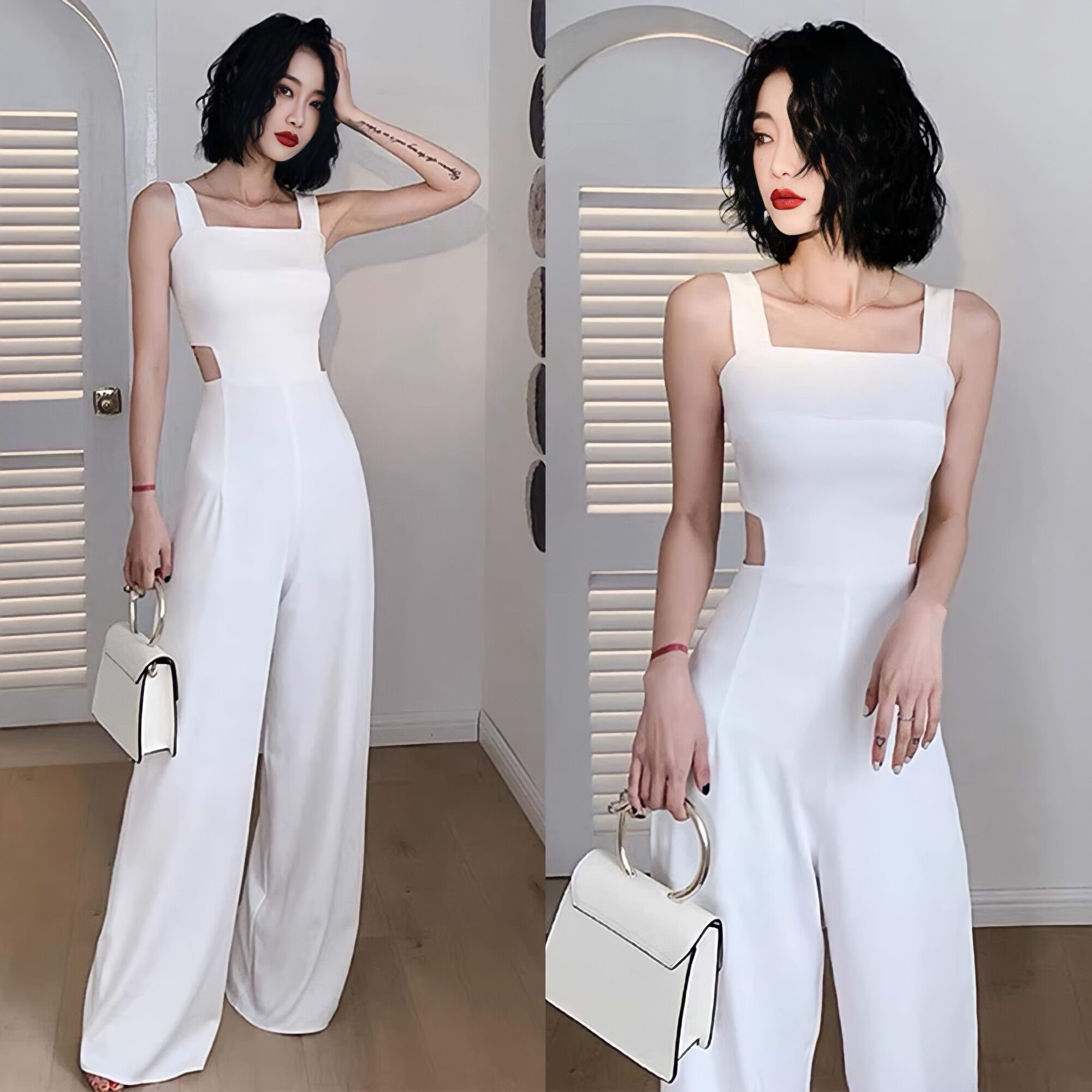 B36 Jumpsuit Bộ Liền Dài Cut Eo Co Dãn
