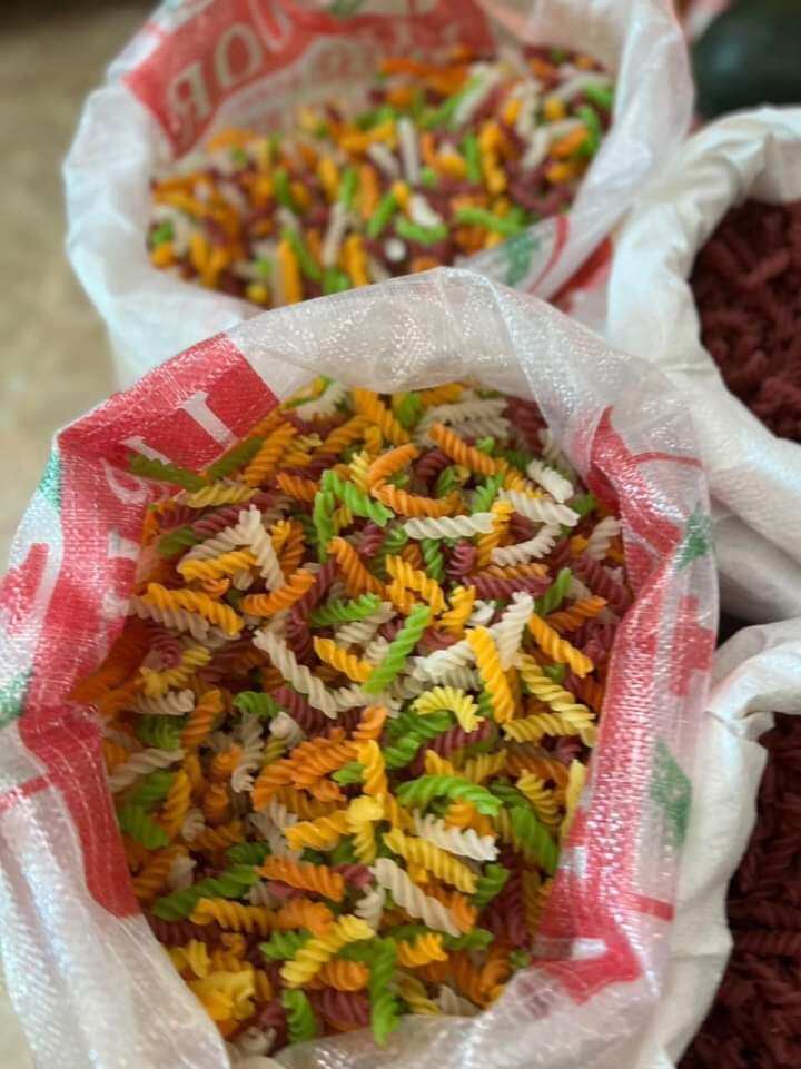 500g nui xoắn rau củ, gạo lứt