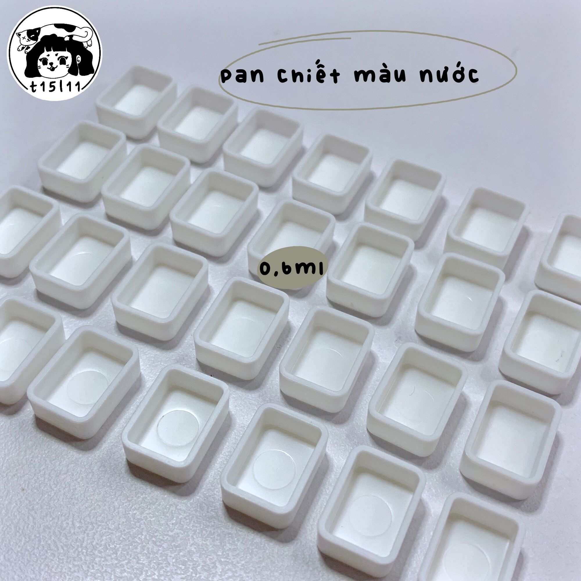 [t15l11] 10 pan chiết màu 0,6ml/1ml/2ml/3,6ml