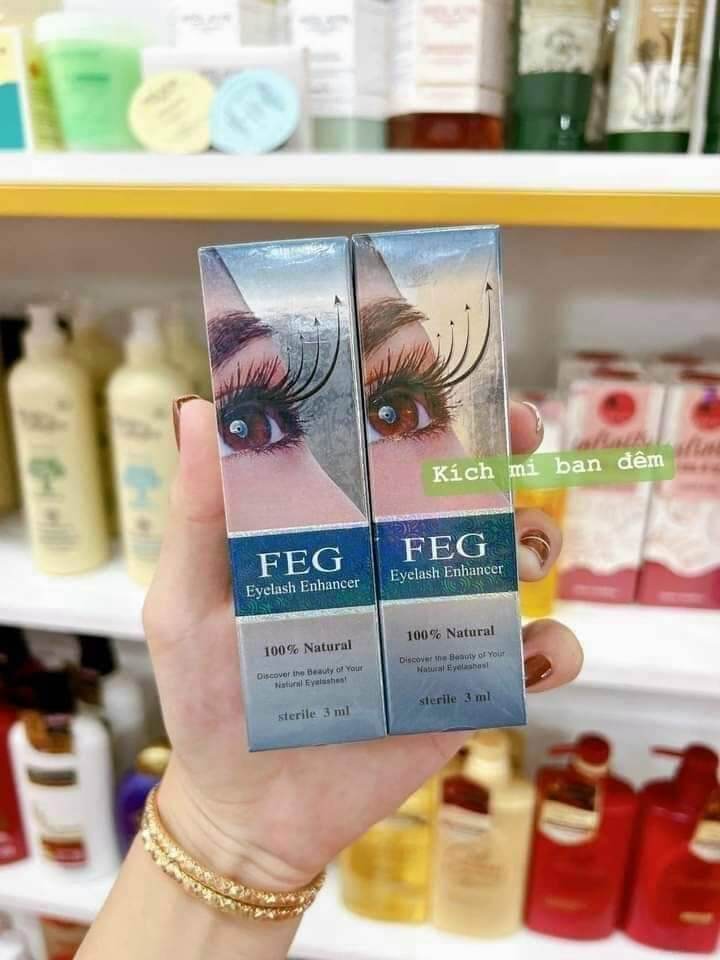 COMBO DƯỠNG MI DƯỠNG MÀY. FEG Hồng ( sáng) : Kích thích mọc thêm mi mới mọc nhiều mi. FEG Tím ( Tối