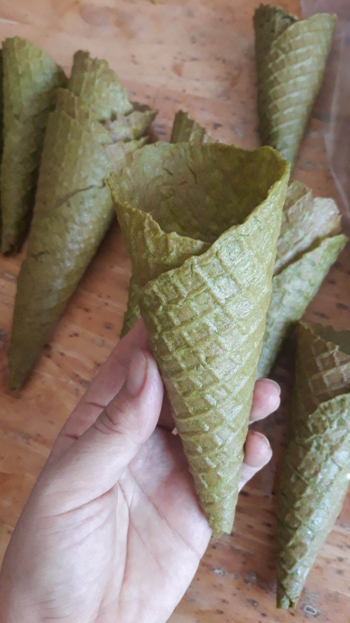 Bịch 5 cái bánh ốc quế Matcha ăn kem