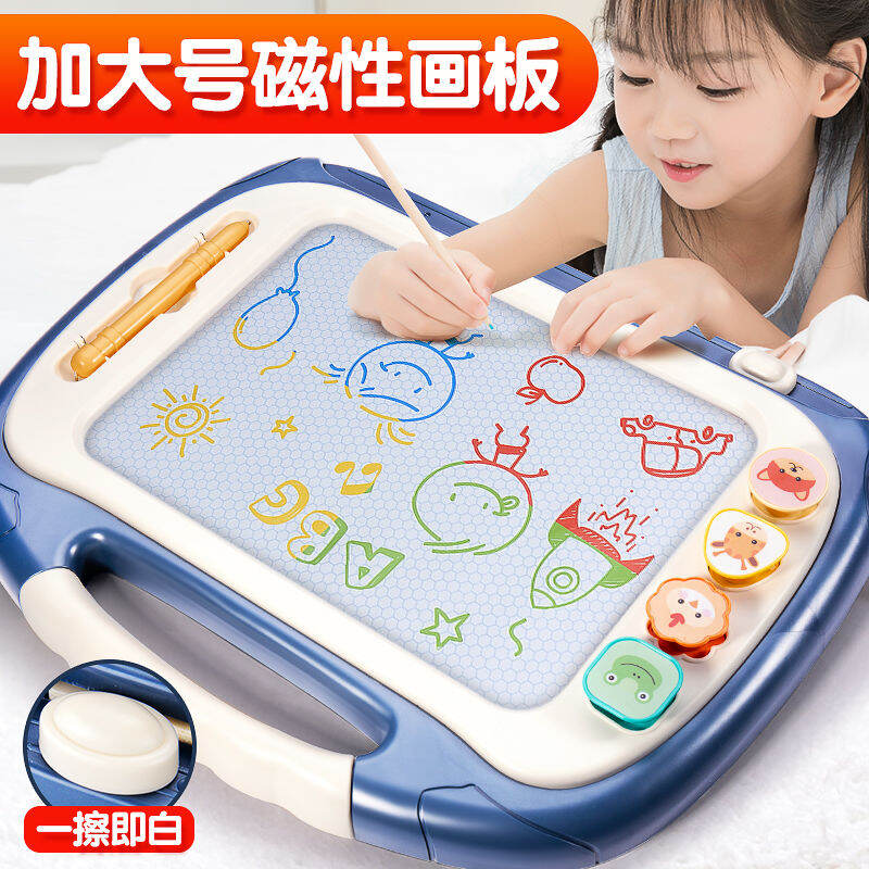Bảng vẽ từ tính trẻ em cỡ siêu lớn bảng viết màu bảng graffiti giáo dục sớm cho trẻ 1-3-6 tuổi đồ chơi phát triển 5
