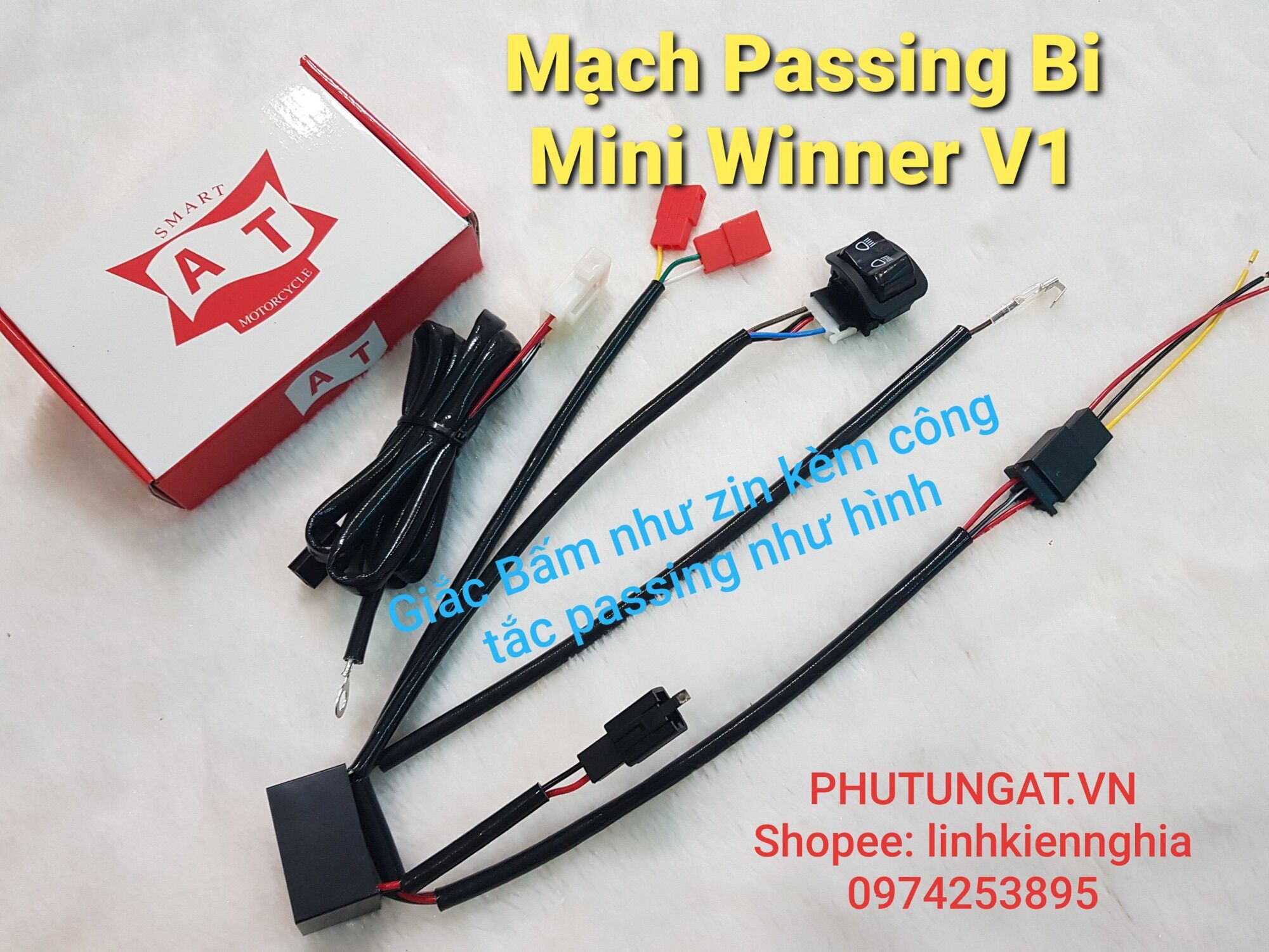 Mạch Passing Bi Mini Xe Winner V1 sử dụng trên công tắc passing sh như hình