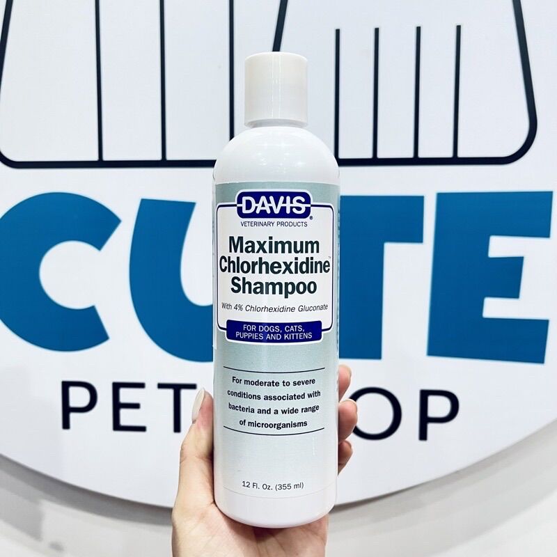 Sữa tắm DAVIS Chlorhexidine 4% Tr.ị ngứa nhiễm khuẩn viêm da 355ml