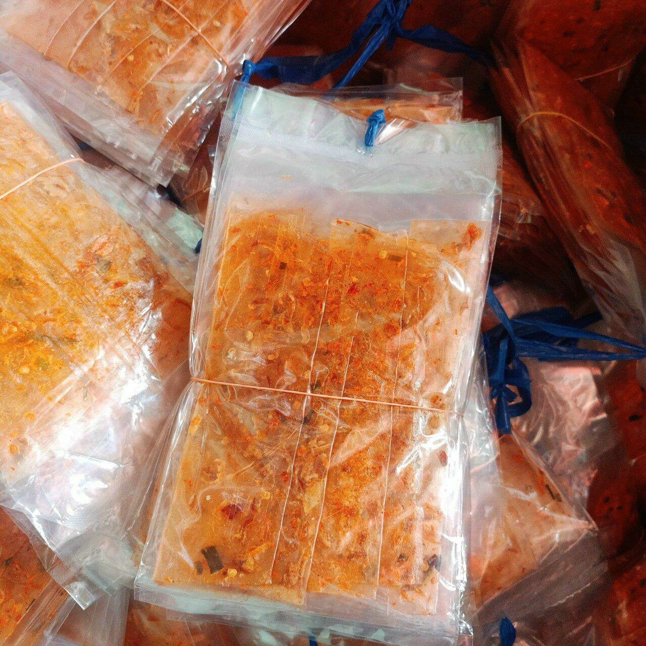 (combo 10 bịch) Bánh tráng dẻo tôm cuộn hành phi